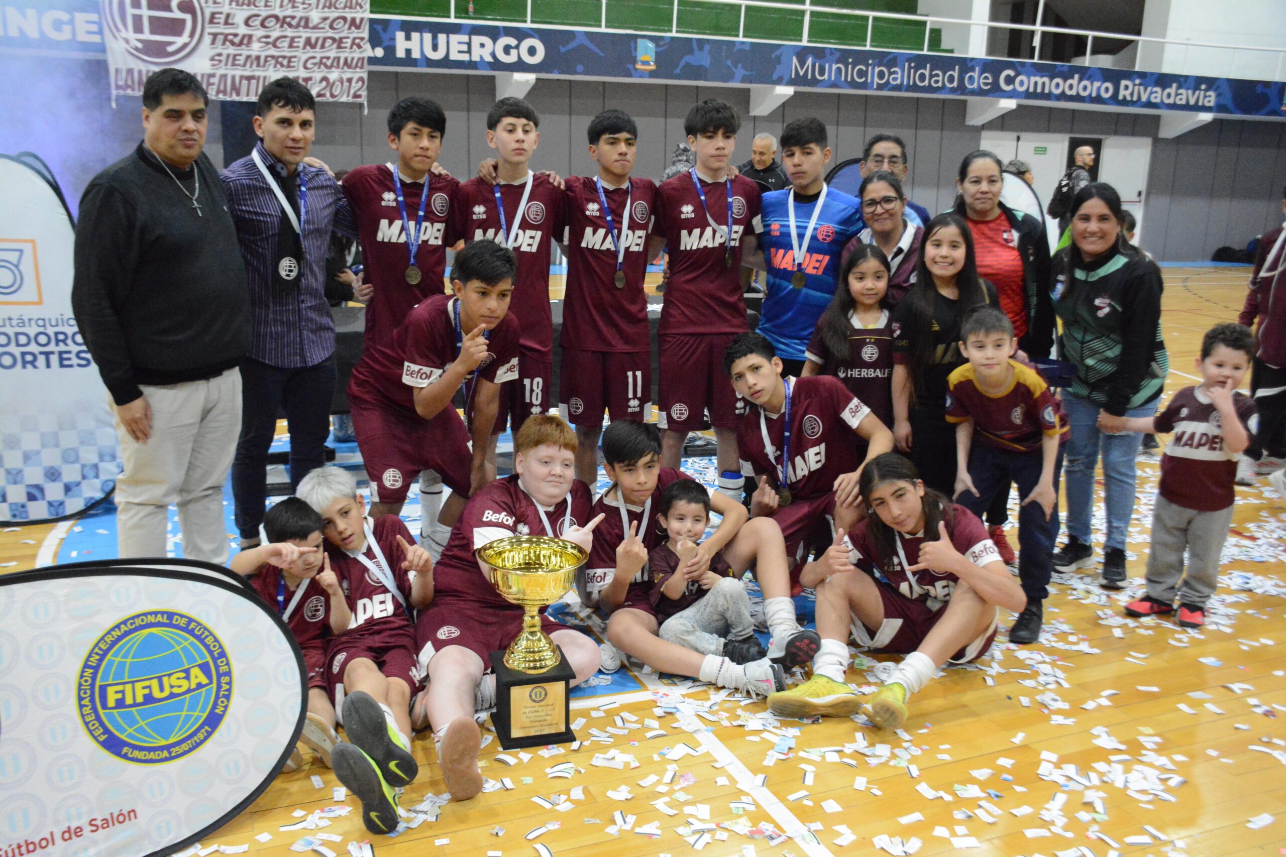 Futsal: Lanús Infantil “A” y Titanes Negro, campeones del Nacional de Clubes C13-C15 Sur